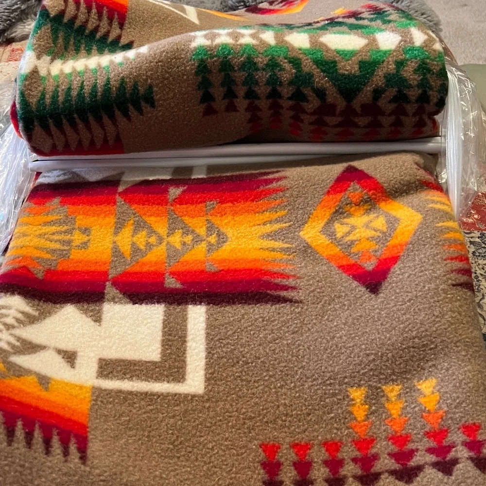 Vintage Pendleton Chief Joseph Beaver State Wool Blanket 64” x 76”